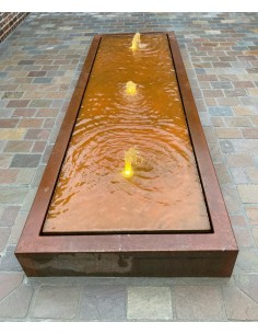 Table D'eau - Rectangulaire Acier Corten