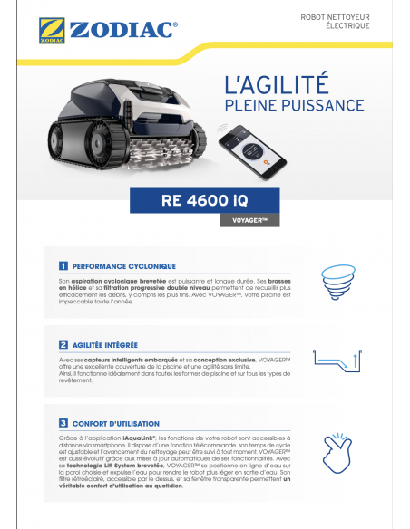 Robot Zodiac Voyager® RE 4600 IQ